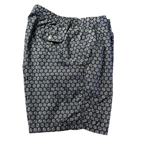 Peter Millar Blue and White Lined Swim Trunks Size XL - Picture 12 of 13